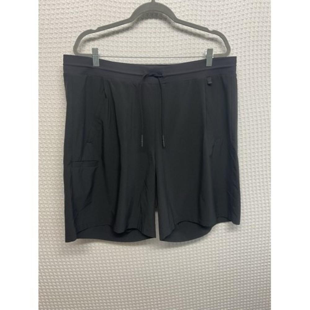 NWOT Athleta Black Drawstring‎ Venture Bermuda Short Women 18 Vietnam Polyester